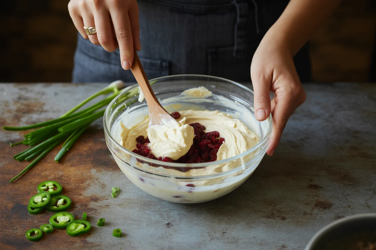 Savory Cranberry Jalape&ntilde;o Cream Cheese Dip (Small Batch) Recipe