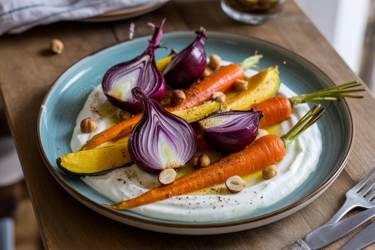 Honey Roasted Winter Vegetables (Small Pan Recipe)