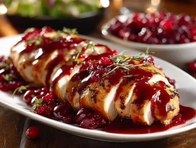 Delicious Cranberry Chicken featuring Kraft Catalina dressing