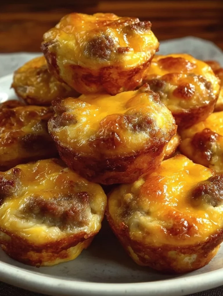 Delicious cheesy sausage bites appetizer served on a platter