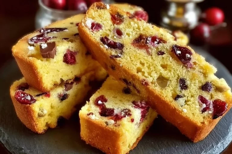 Cranberry and Orange Biscotti with a perfect crunch and vibrant flavors.