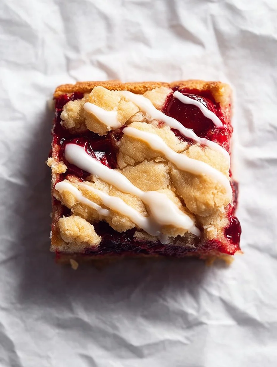 Delicious cranberry crumble bars with a crumbly topping and tart cranberry filling.