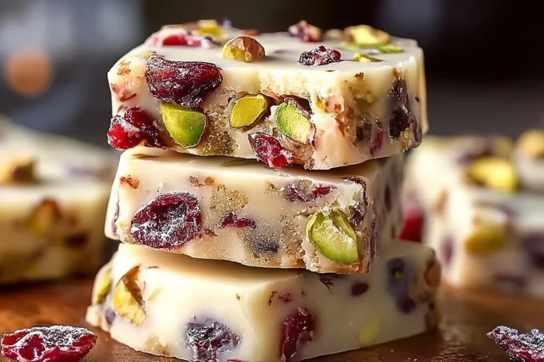 Cranberry Pistachio Shortbread Cookies on a plate, perfect for holiday baking.