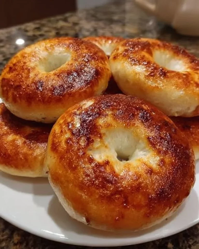 Fluffy cottage cheese bagels, low carb and gluten free, served on a plate