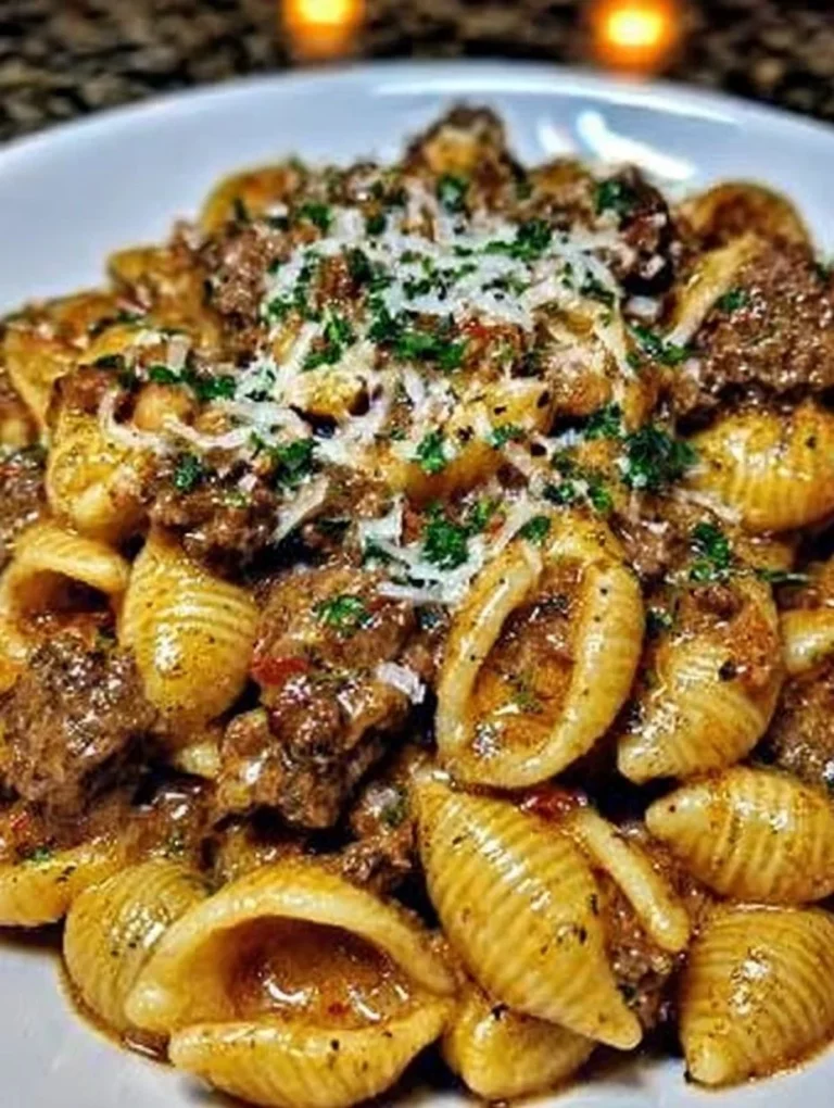 Delicious Garlic Butter Steak Bites served with creamy Parmesan shells