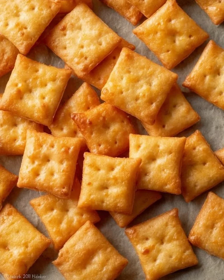 Gluten free cheese crackers on a wooden platter with herbs and cheese