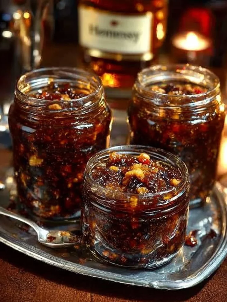 Bowl of homemade mincemeat ready for festive pies