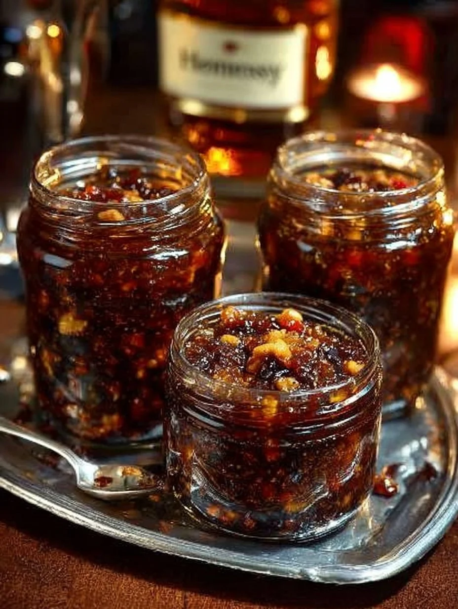 Bowl of homemade mincemeat ready for festive pies