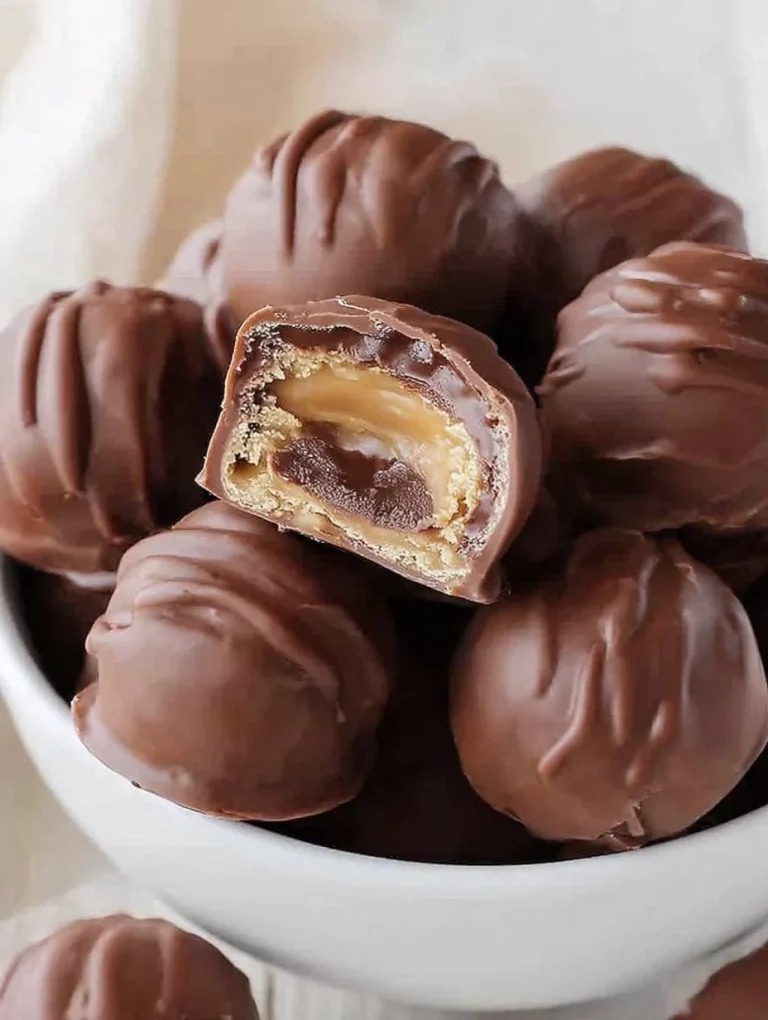 Delicious homemade Twix Bites made with chocolate, caramel, and cookie layers