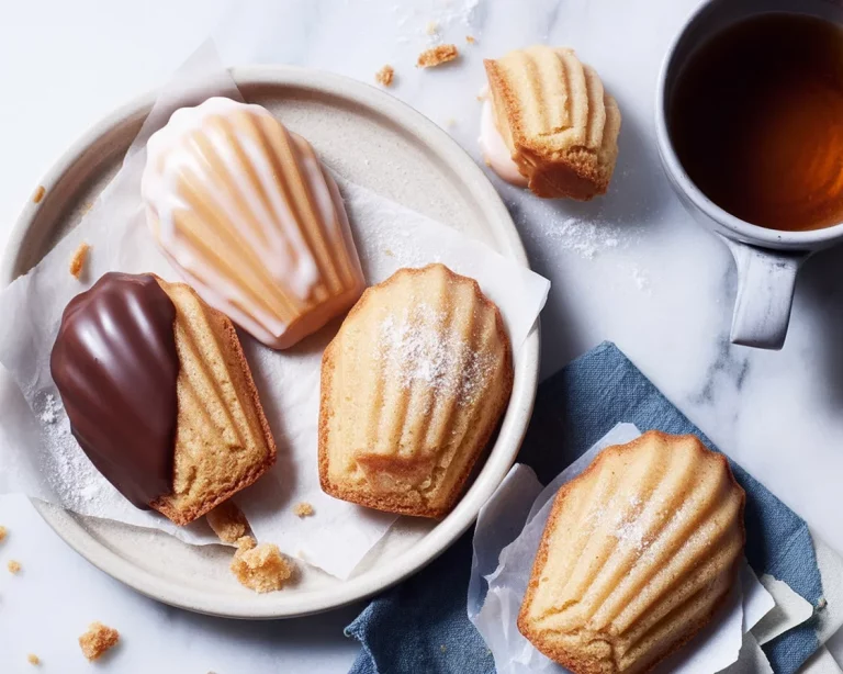 Small Batch Honey Almond Madeleines with a rich flavor of honey and almond flour