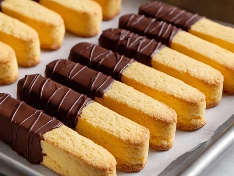 Gluten-free Orange Shortbread Cookie Sticks on a plate