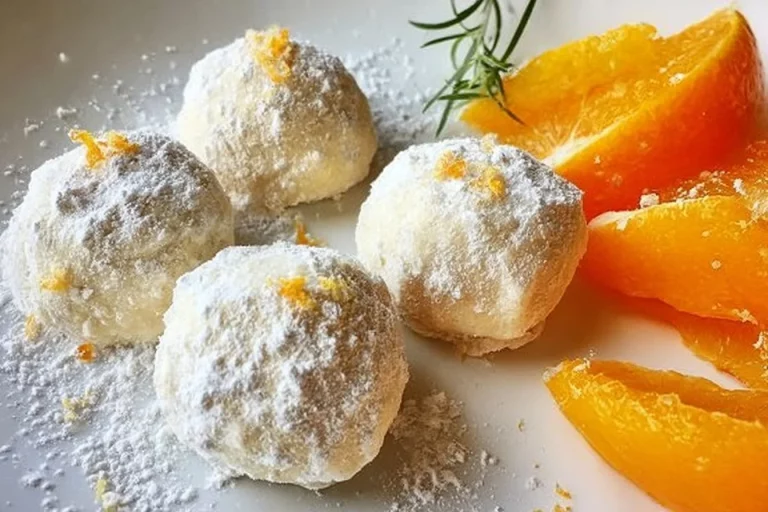 Delicious Orange Snowball Butterballs for festive treats