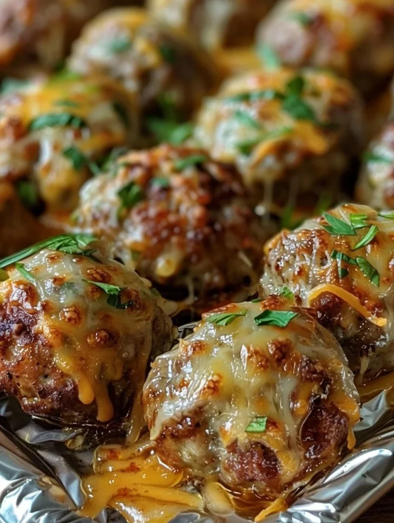 Plate of homemade Sausage Cheese Balls served as a delicious appetizer.