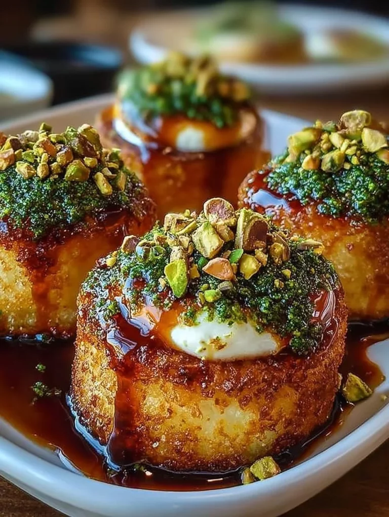 Savory pistachio-crusted brie bites on a serving platter.