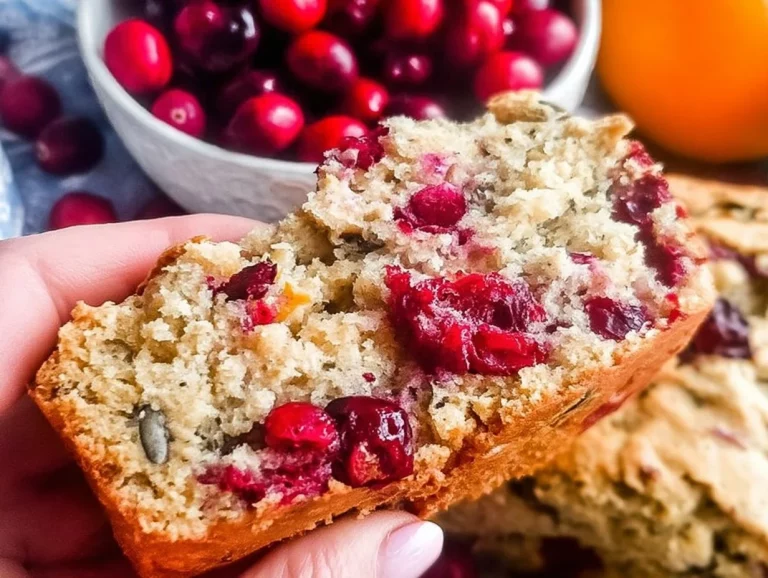 Scrumptious skinny cranberry orange loaf and muffins with fresh cranberries and oranges.
