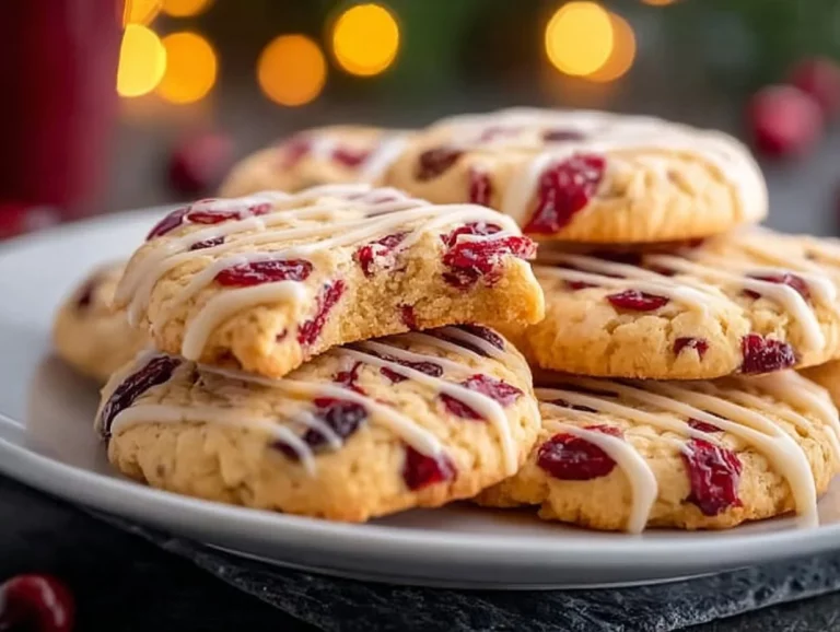 Slice-and-bake vegan orange cranberry cookies on a baking tray.