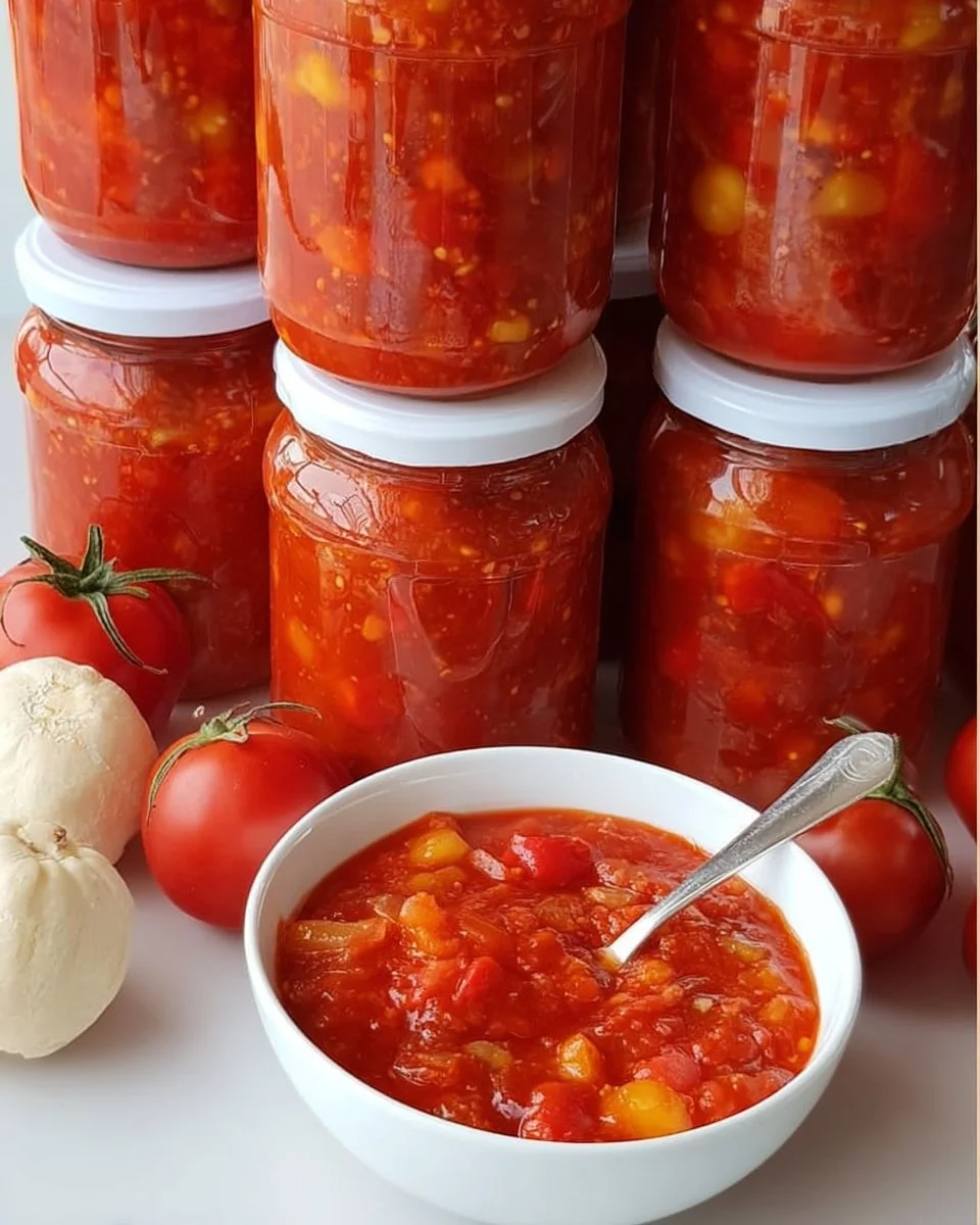 Delicious homemade tomato sauce served over pasta.