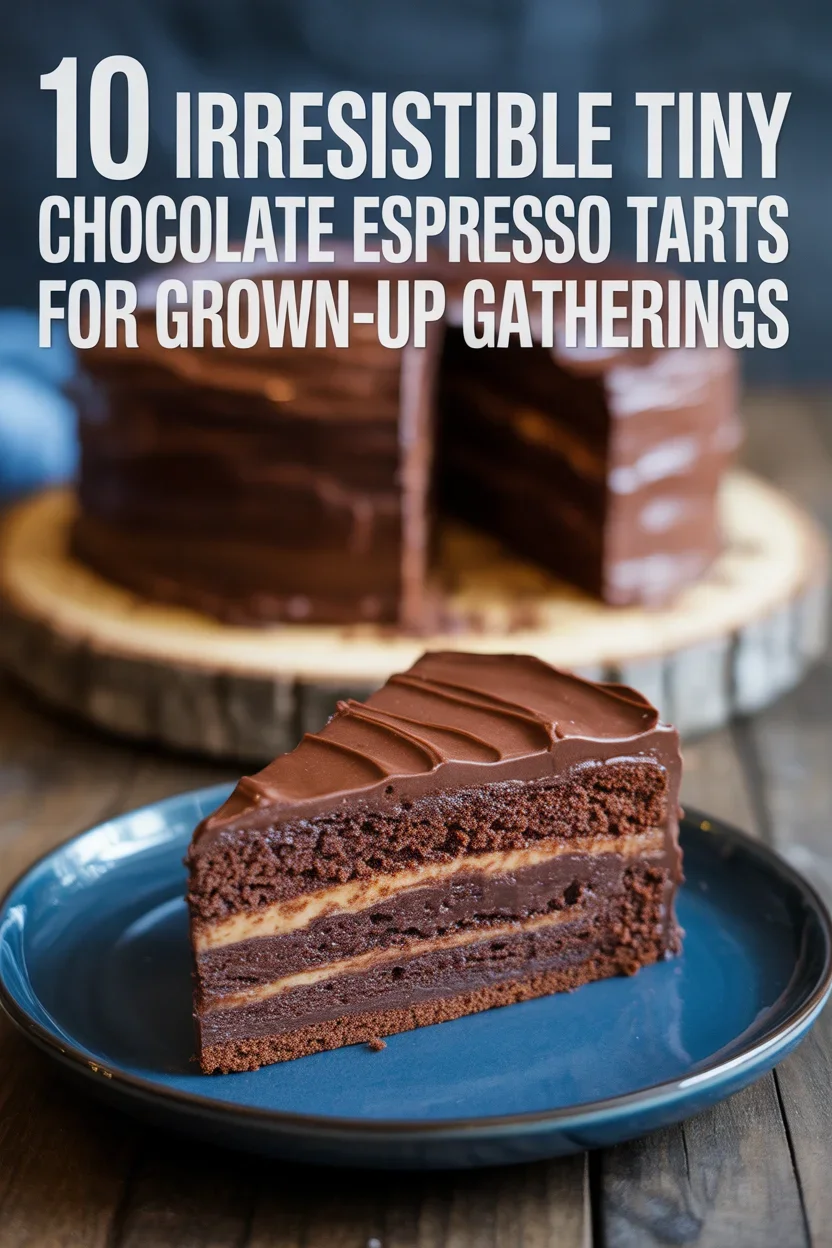 10 Irresistible Tiny Chocolate Espresso Tarts for Grown-Up Gatherings