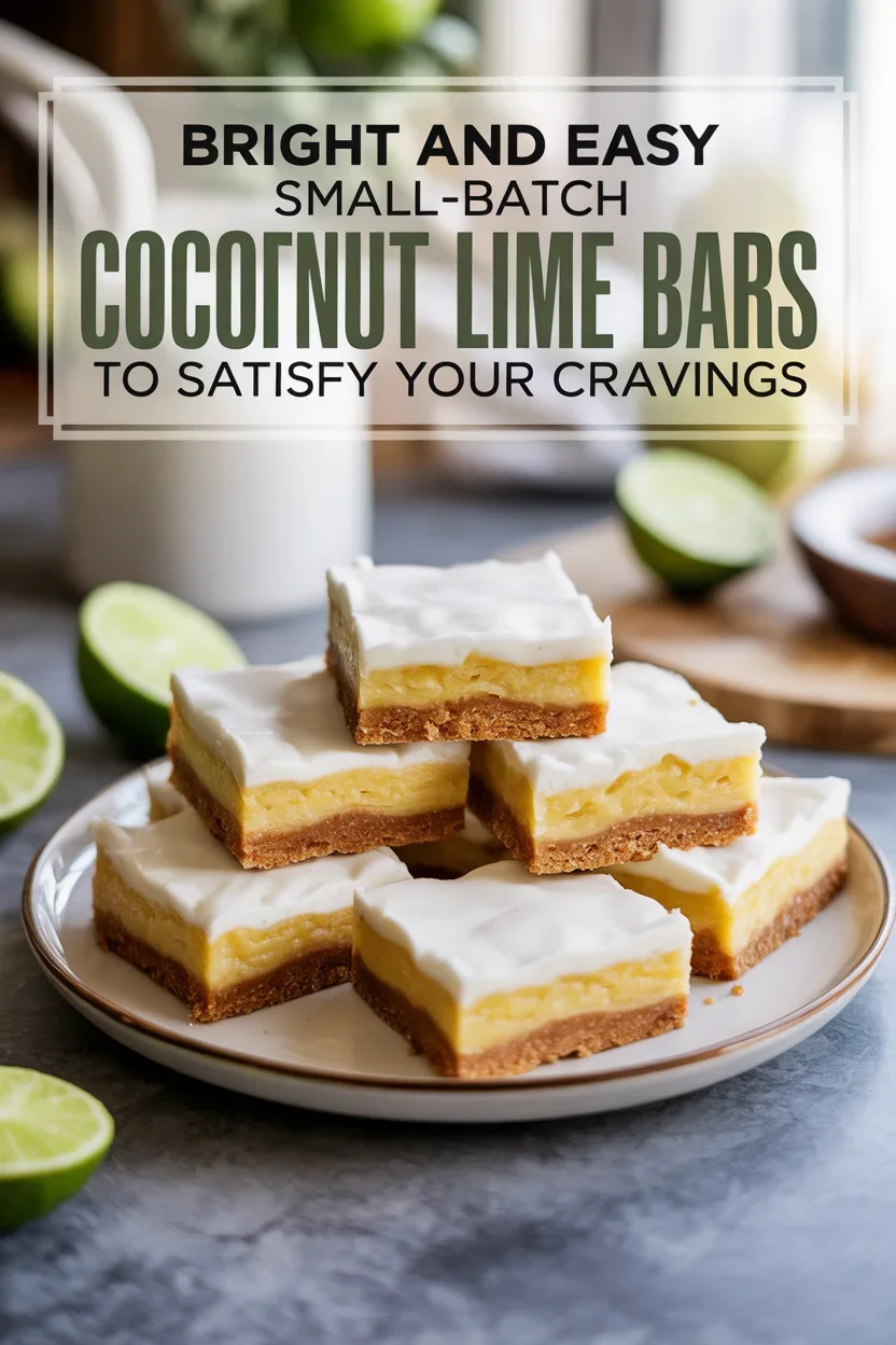 Bright and Easy Small-Batch Coconut Lime Bars to Satisfy Your Cravings