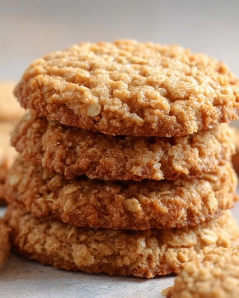 Delicious brown sugar oatmeal cookies with a chewy texture and golden-brown color