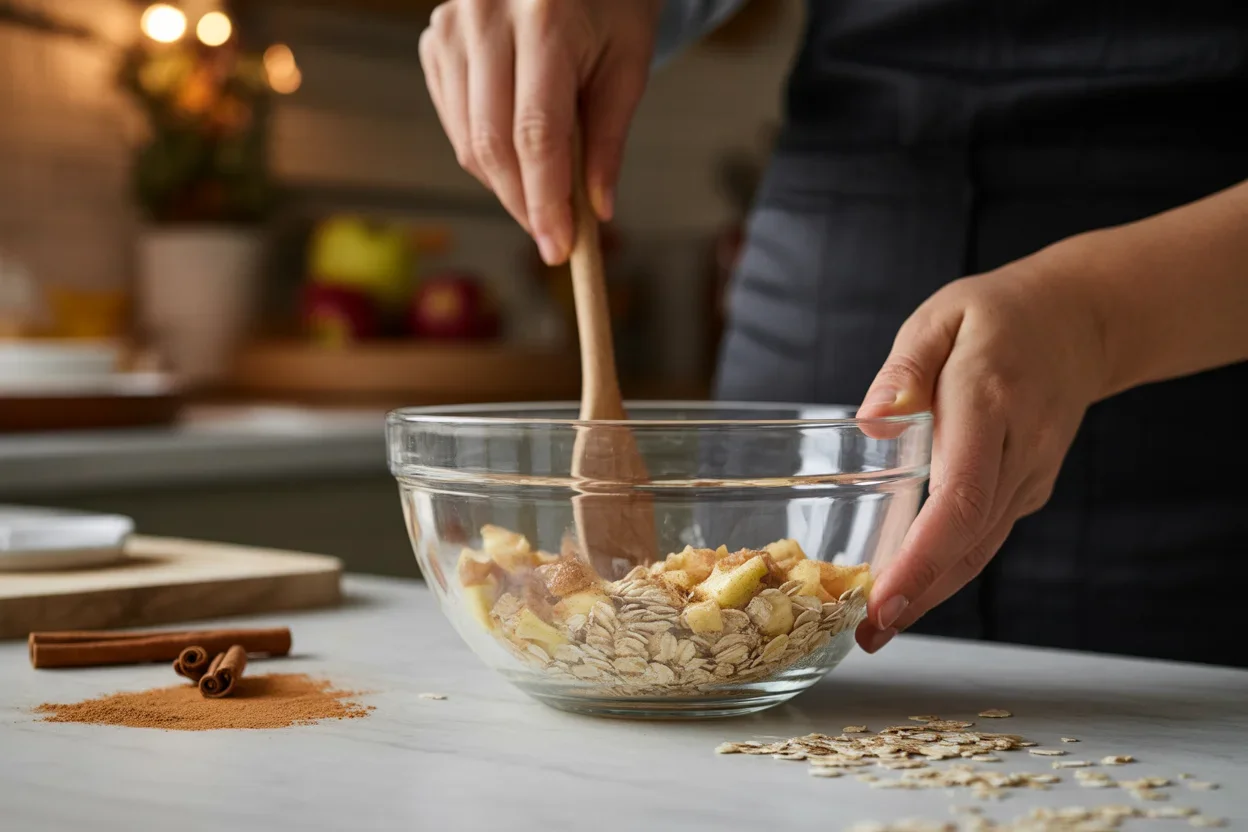 Apple Cinnamon Overnight Oats (Fall-Style)