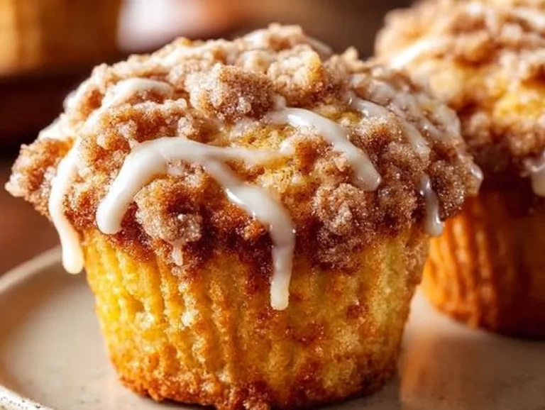 Cozy Canadian coffee cake muffins on a rustic wooden table