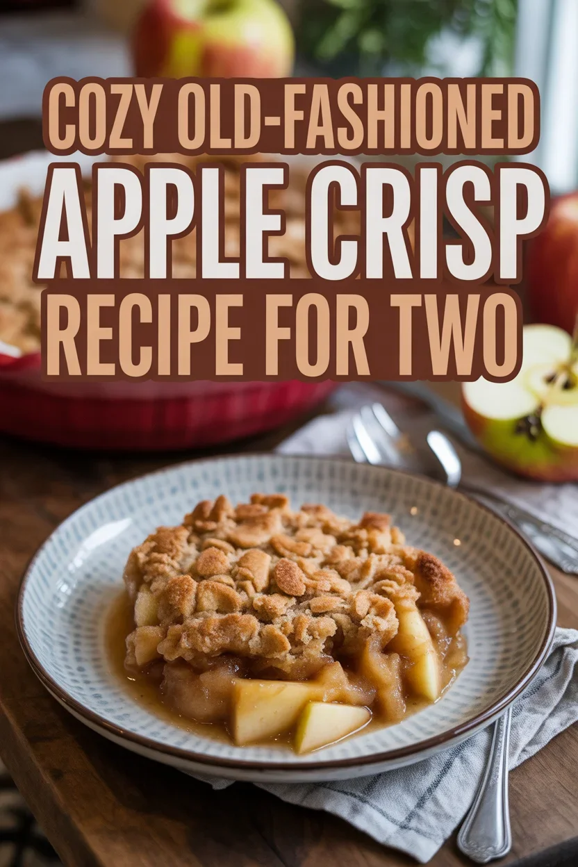 Cozy Old-Fashioned Apple Crisp Recipe for Two