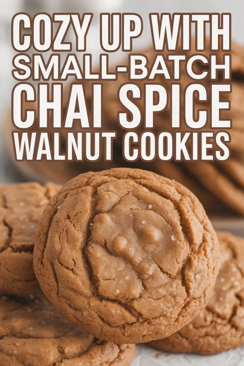 Cozy Up with Small-Batch Chai Spice Walnut Cookies