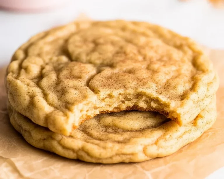 Soft and chewy Classic Snickerdoodle Cookies rolled in cinnamon sugar.