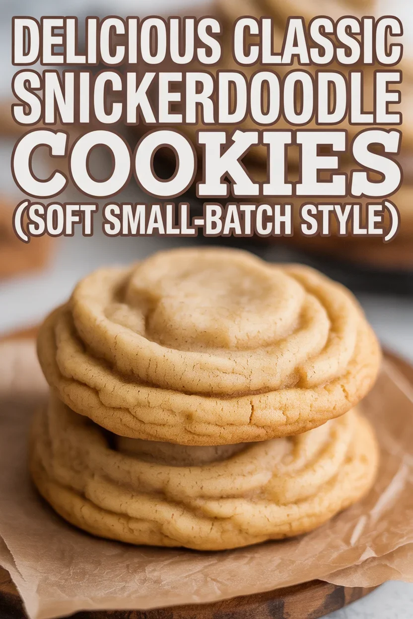 Delicious Classic Snickerdoodle Cookies (Soft Small-Batch Style)