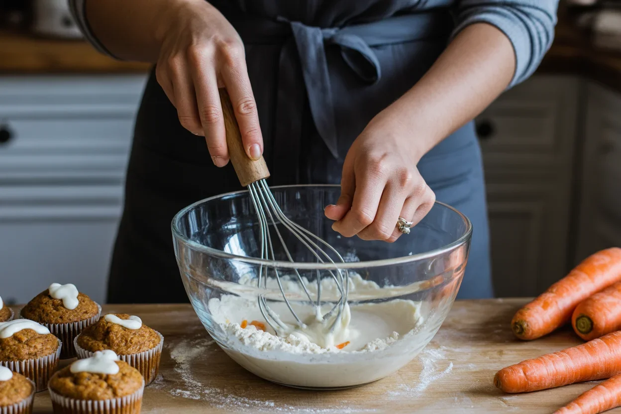Delicious Mini Carrot Cake Muffins with Cream Cheese Frosting