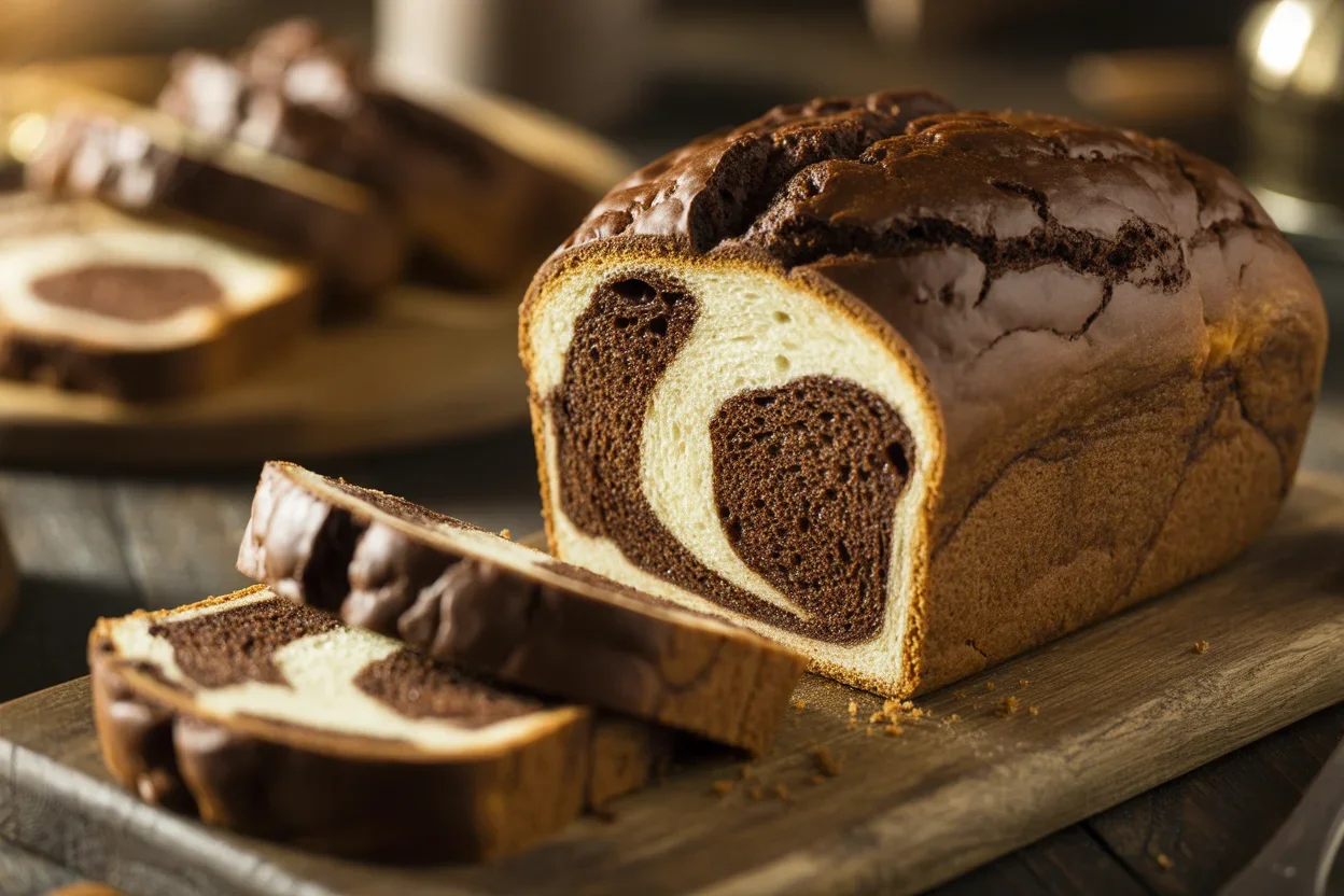 Delicious Mini Loaf Grandma&rsquo;s Marble Cake to Share and Savor