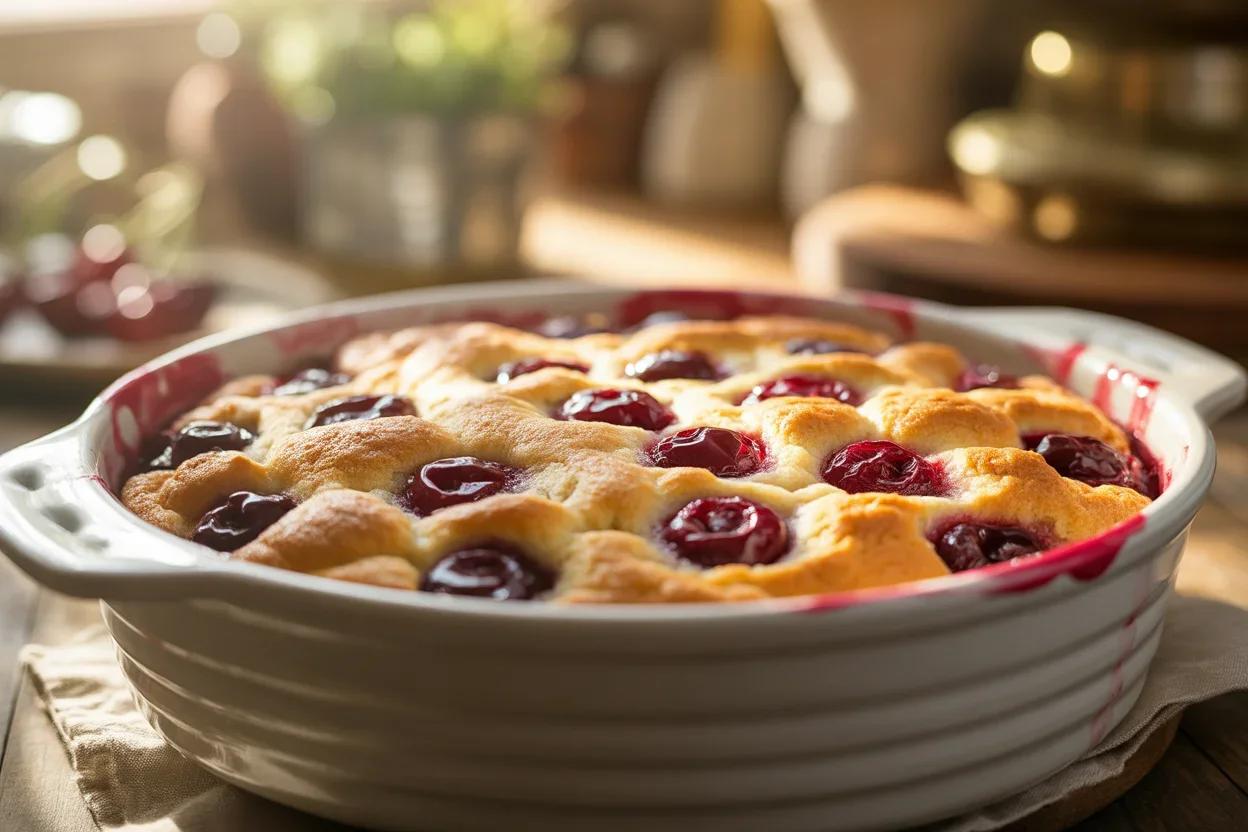 Retro Cherry Dump Cake (Small Dish Bake)