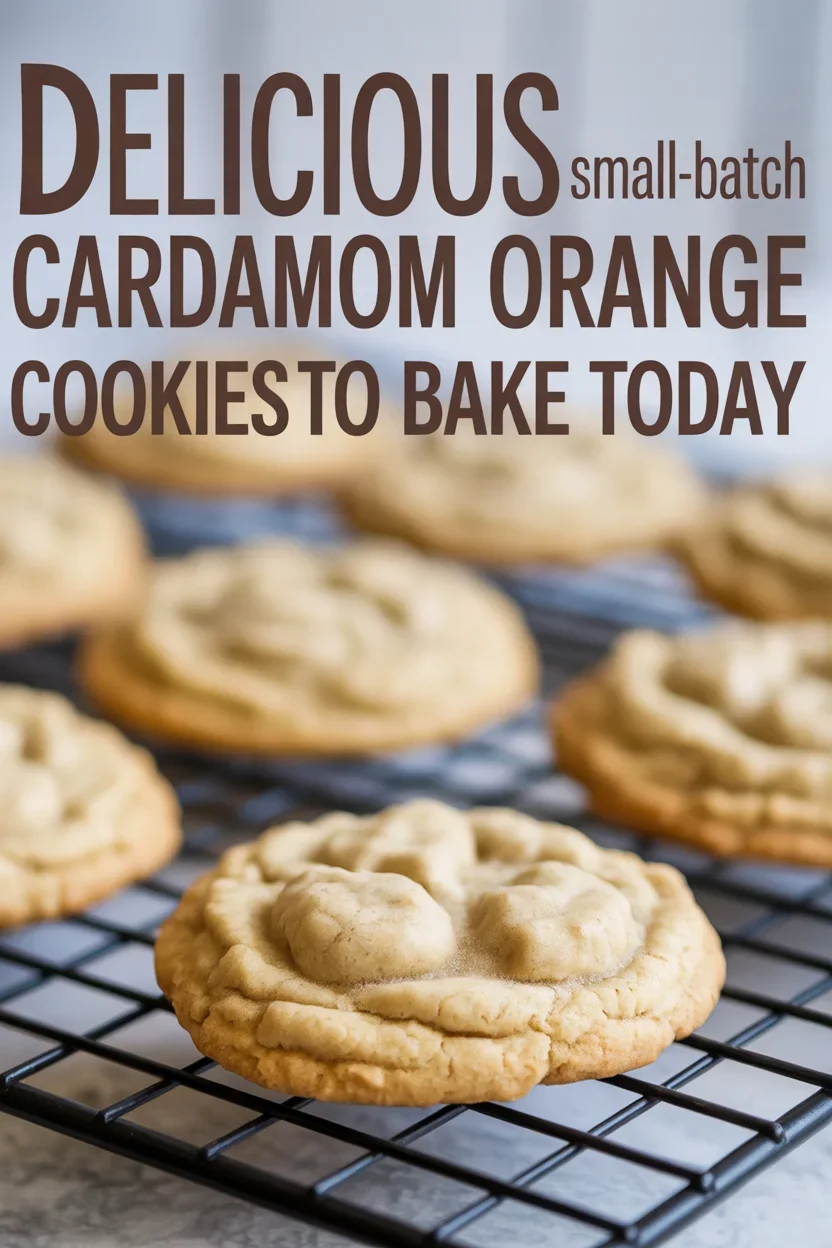 Delicious Small-Batch Cardamom Orange Cookies to Bake Today