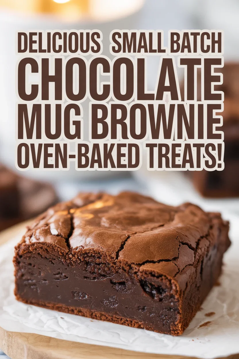 Delicious Small Batch Chocolate Mug Brownie &ndash; Oven-Baked Treats!