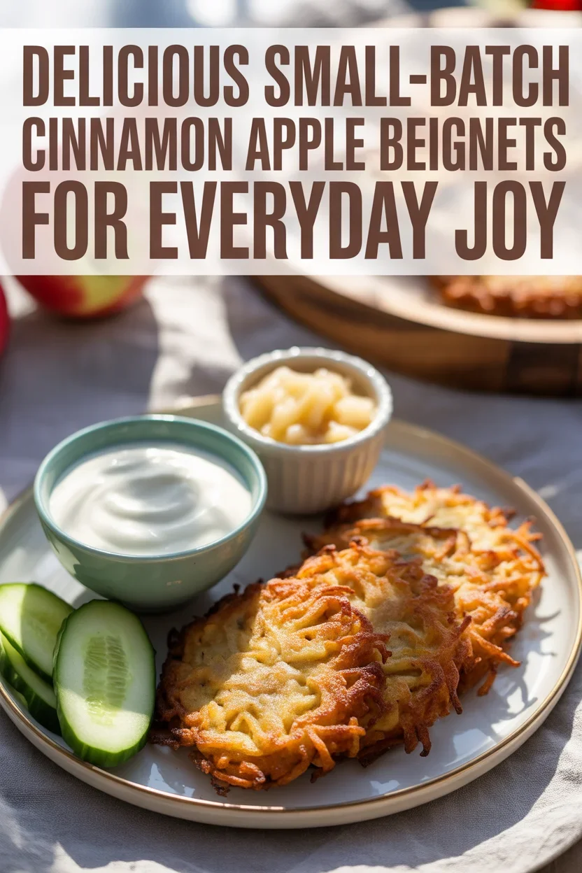 Delicious Small-Batch Cinnamon Apple Beignets for Everyday Joy