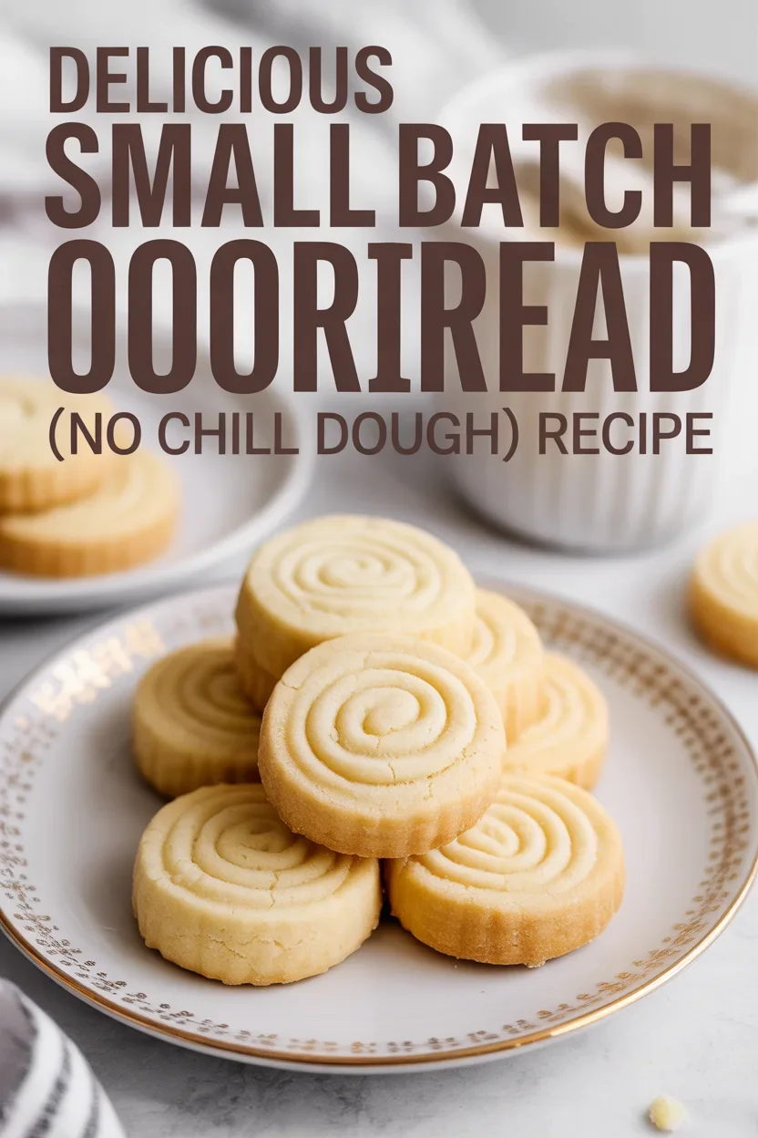 Small Batch Shortbread Cookies (No Chill Dough)