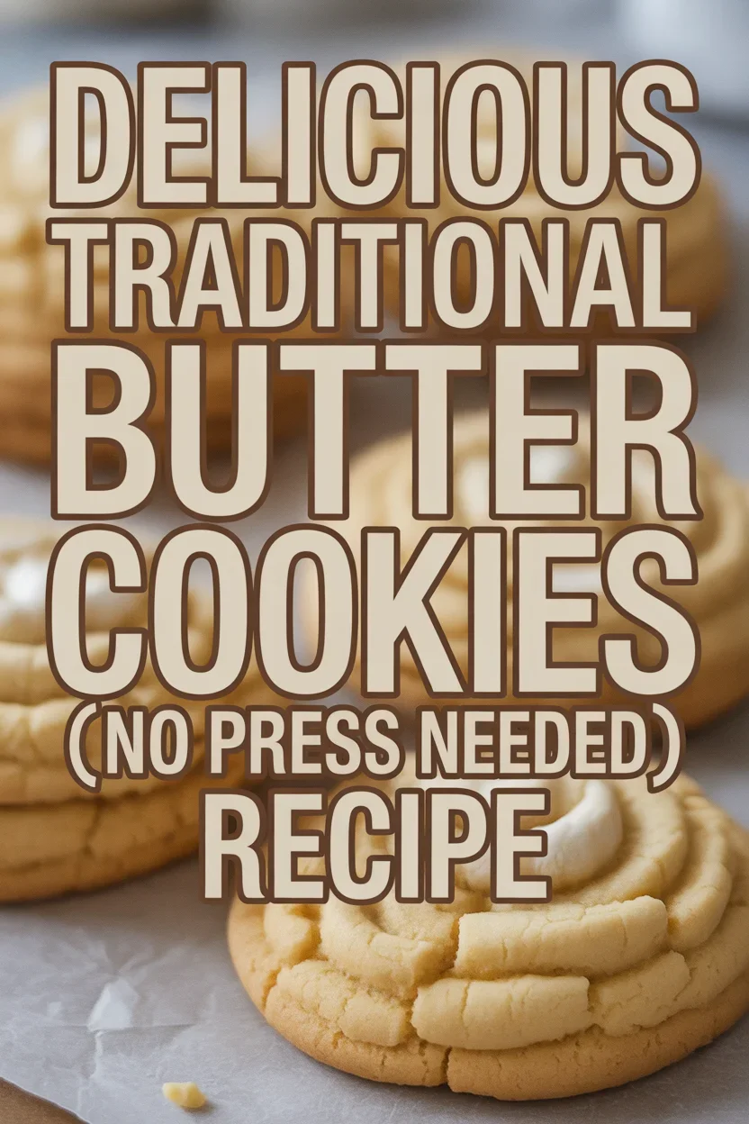 Delicious Traditional Butter Cookies (No Press Needed) Recipe