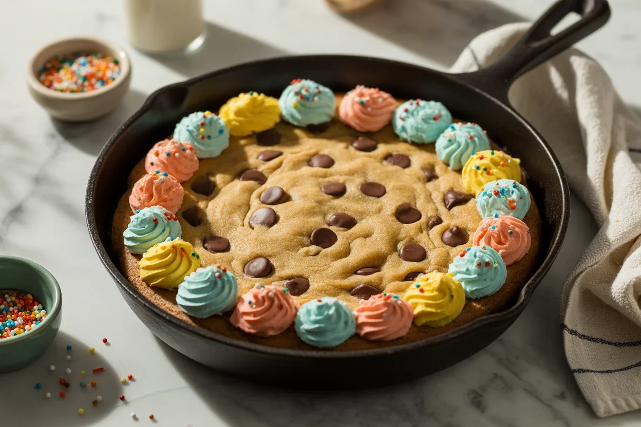 Vintage Chocolate Chip Cookie Cake (Small Pan)