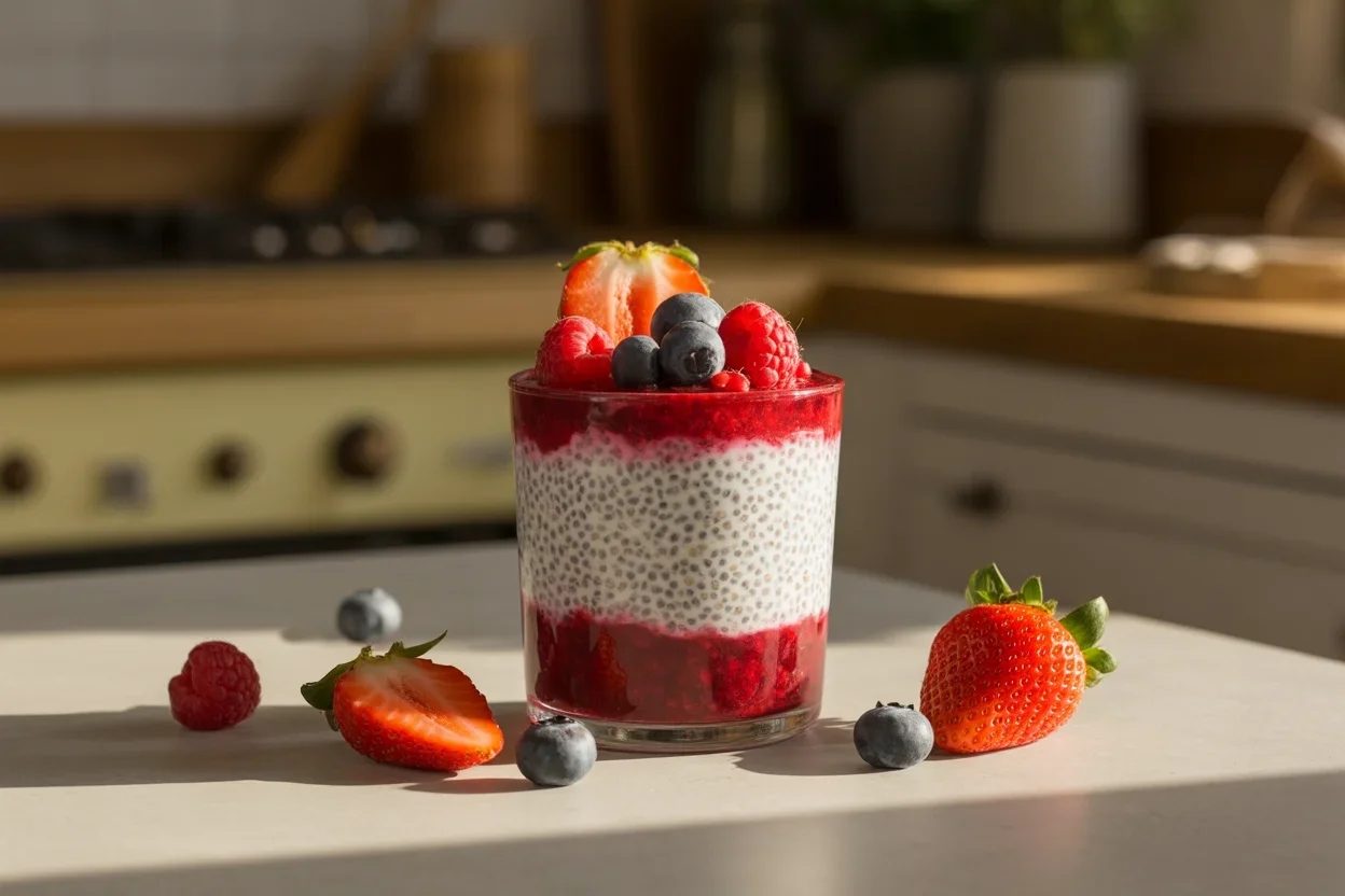 Vanilla Berry Chia Pudding