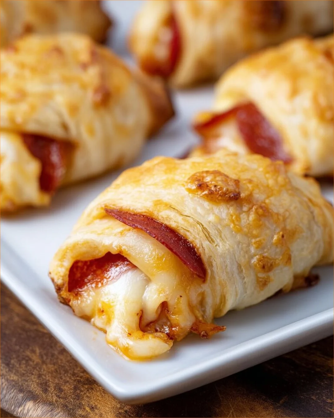 Delicious easy pepperoni rolls made with pizza dough, perfect for snacks.