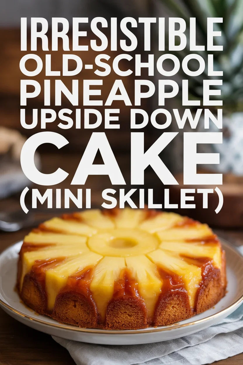 Irresistible Old-School Pineapple Upside Down Cake (Mini Skillet)