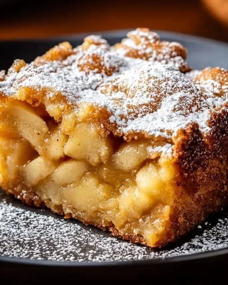 Jamie Oliver's delicious apple pie cake with slices and cinnamon