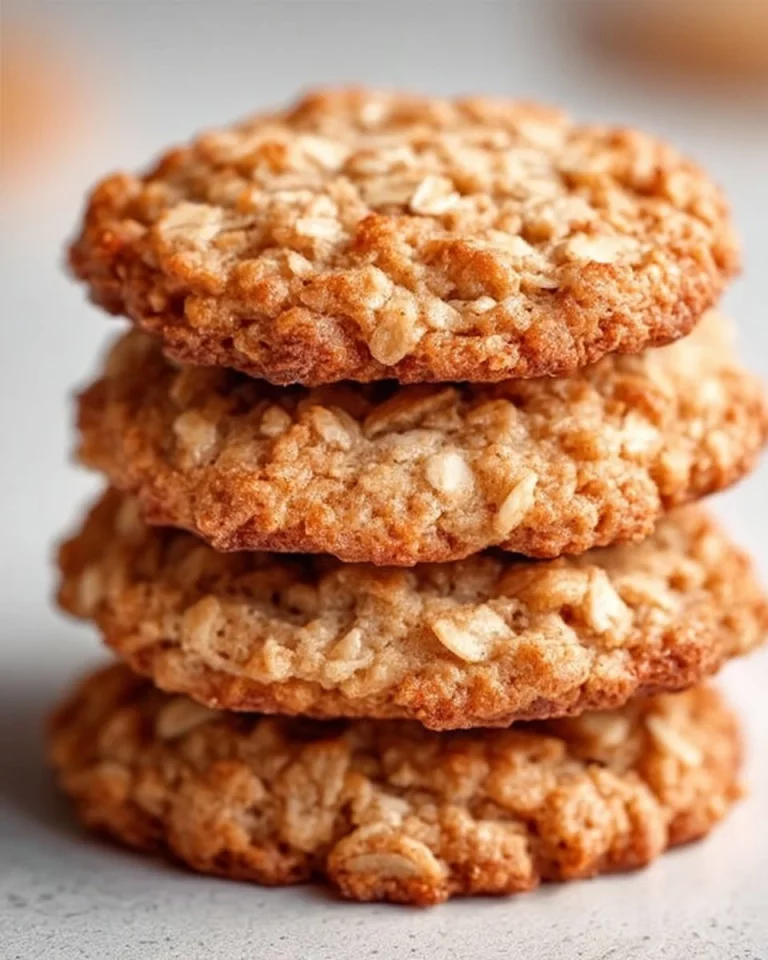 Healthy low sugar applesauce oatmeal cookies on a plate.