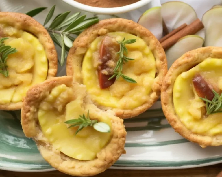 Mini Apple Cinnamon Crumble Cups for a cozy holiday treat.