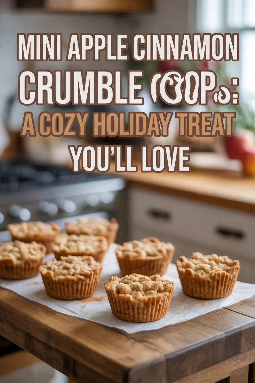 Mini Apple Cinnamon Crumble Cups (mini and cozy holiday trend)
