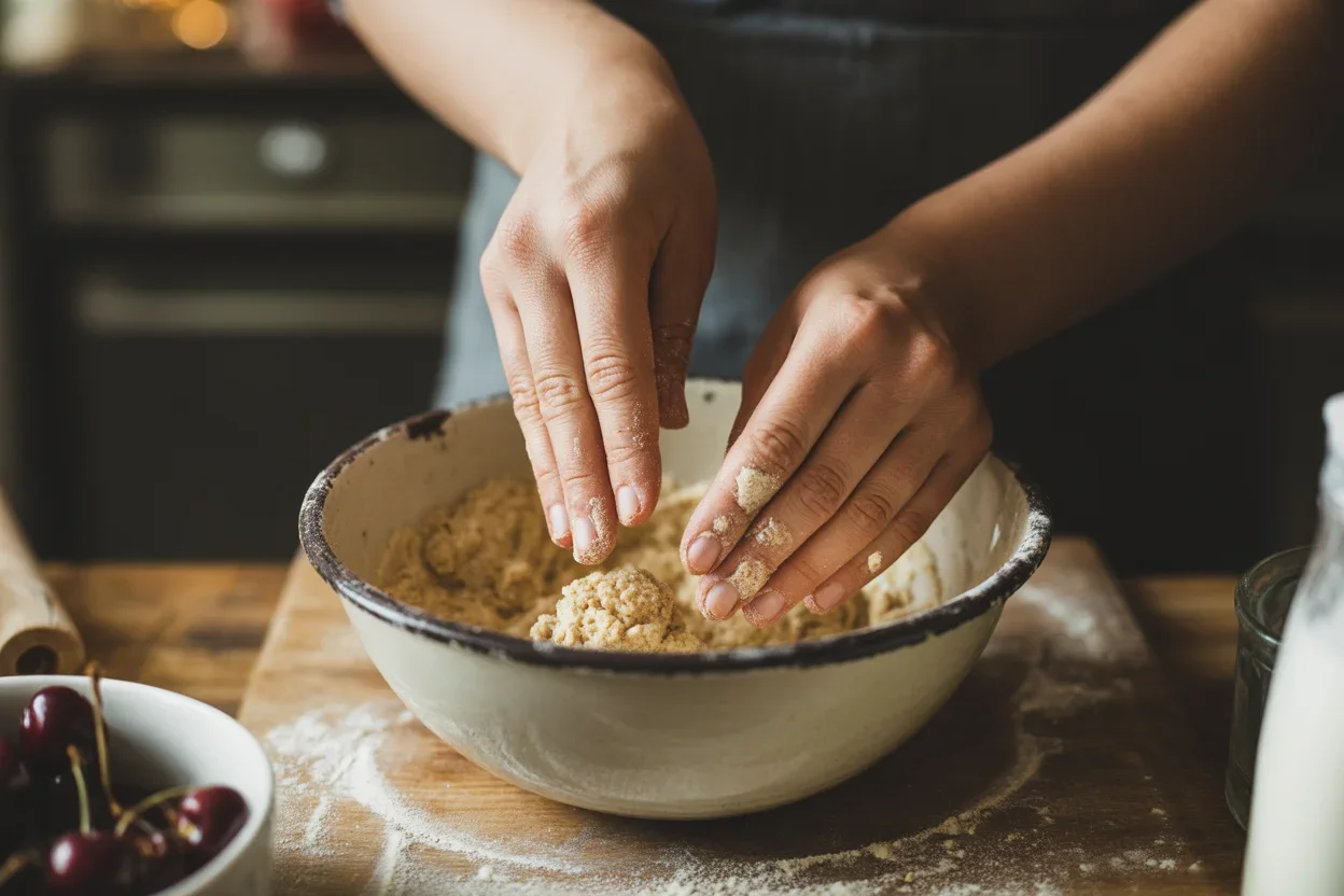 Mini Cherry Almond Coffee Cakes (perfect for Pinterest breakfast baking)
