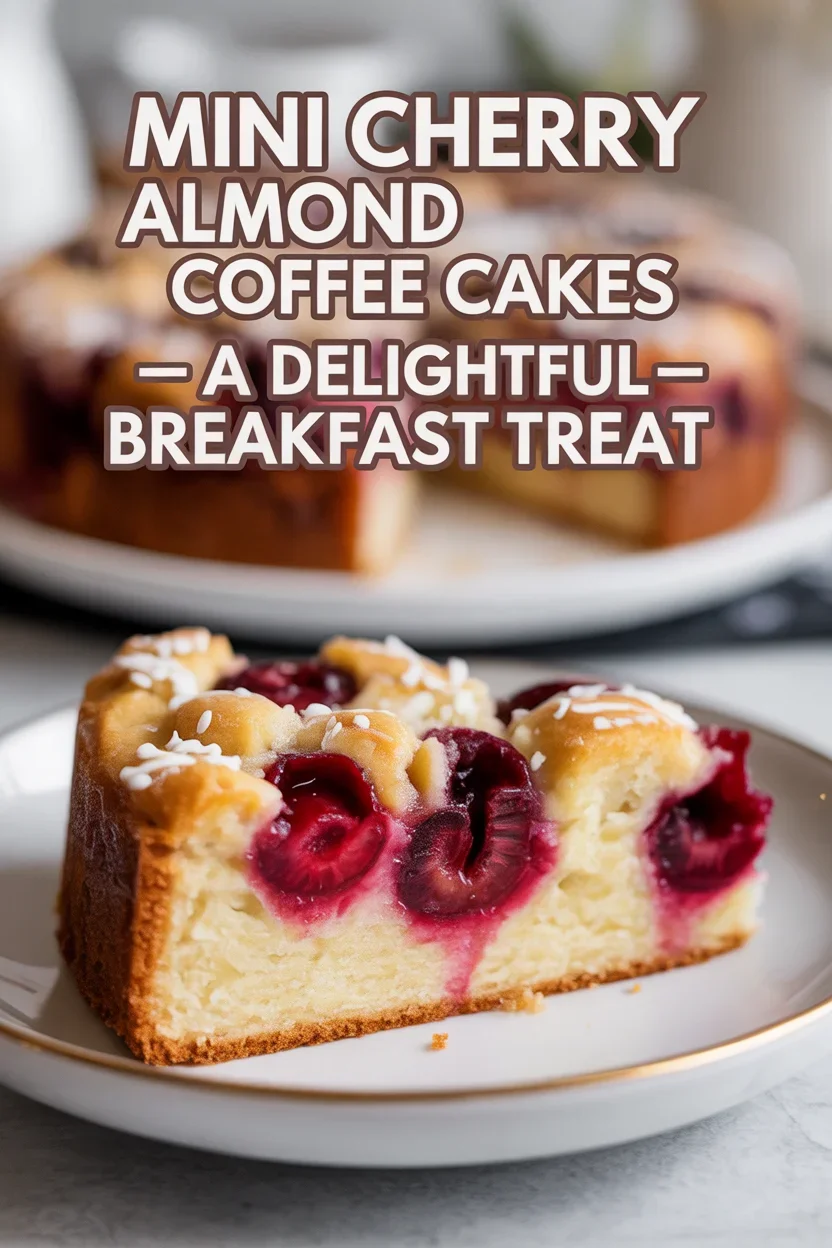 Mini Cherry Almond Coffee Cakes - A Delightful Breakfast Treat