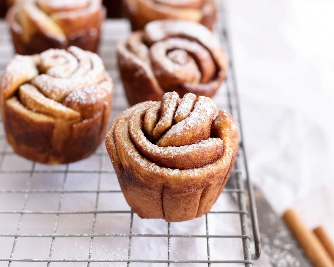 Mini Cinnamon Sugar Brioche Bites served on a pink plate with a sprinkle of cinnamon sugar.