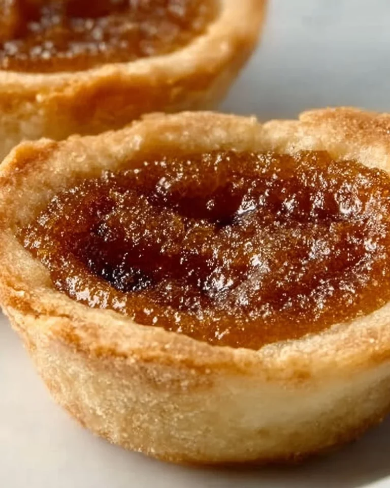 Delicious Mom's Old Fashioned Butter Tarts with a rich, gooey filling